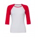 Women's Baby Rib 3/4 Sleeve Contrast T-Shirt