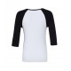 Women's Baby Rib 3/4 Sleeve Contrast T-Shirt