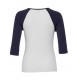 Women's Baby Rib 3/4 Sleeve Contrast T-Shirt