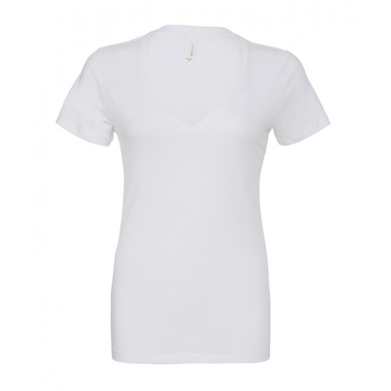 Women's Jersey Deep V Neck T-Shirt