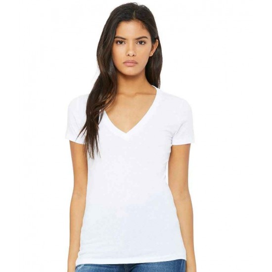 Women's Jersey Deep V Neck T-Shirt