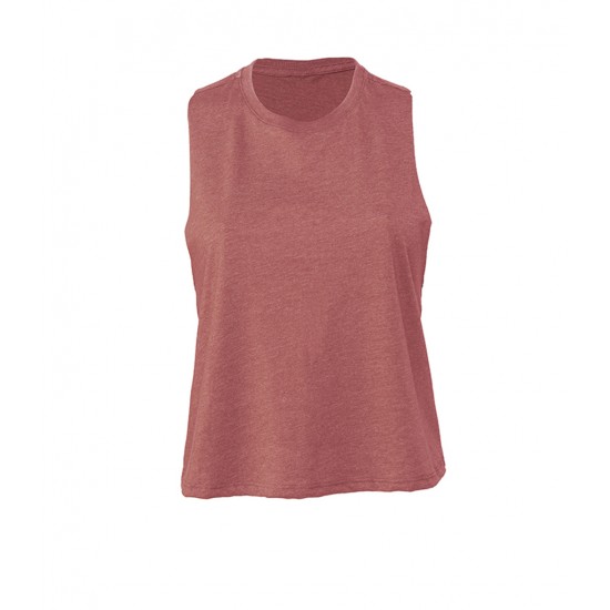 Women's Racer Back Cropped Tank Top