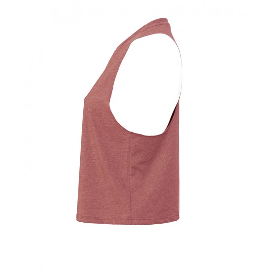 Women's Racer Back Cropped Tank Top