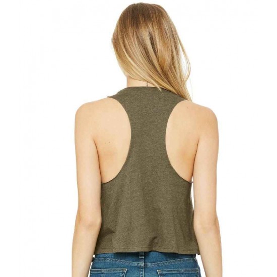 Women's Racer Back Cropped Tank Top