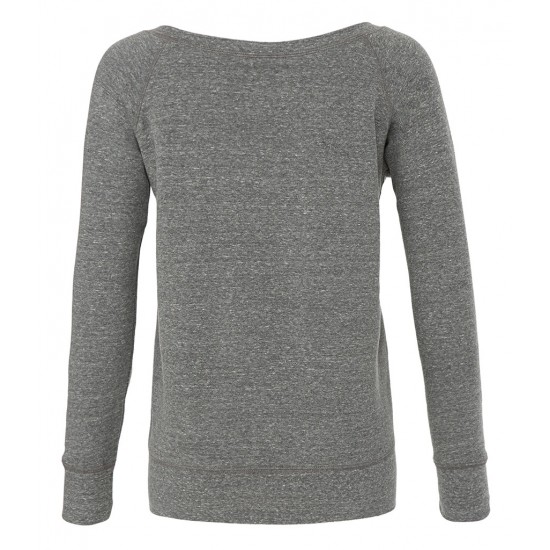 Women's Tri-Blend Sponge Fleece Wide Neck Sweatshirt