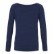 Women's Tri-Blend Sponge Fleece Wide Neck Sweatshirt