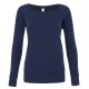 Women's Tri-Blend Sponge Fleece Wide Neck Sweatshirt