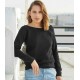 Women's Tri-Blend Sponge Fleece Wide Neck Sweatshirt