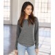 Women's Tri-Blend Sponge Fleece Wide Neck Sweatshirt