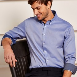 Men's Contrast Oxford Cotton Shirt